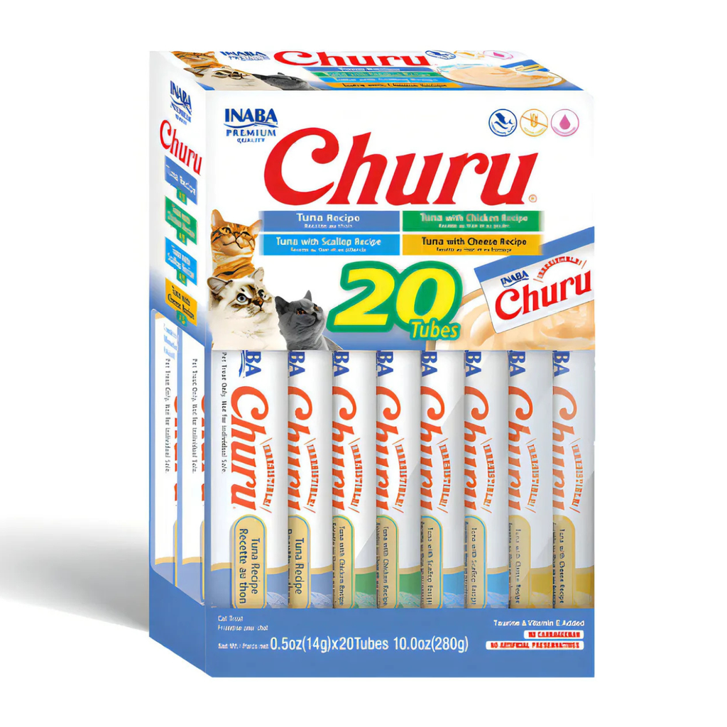 Snack Churu, Caja de 20 Tubitos, Tuna Seafood