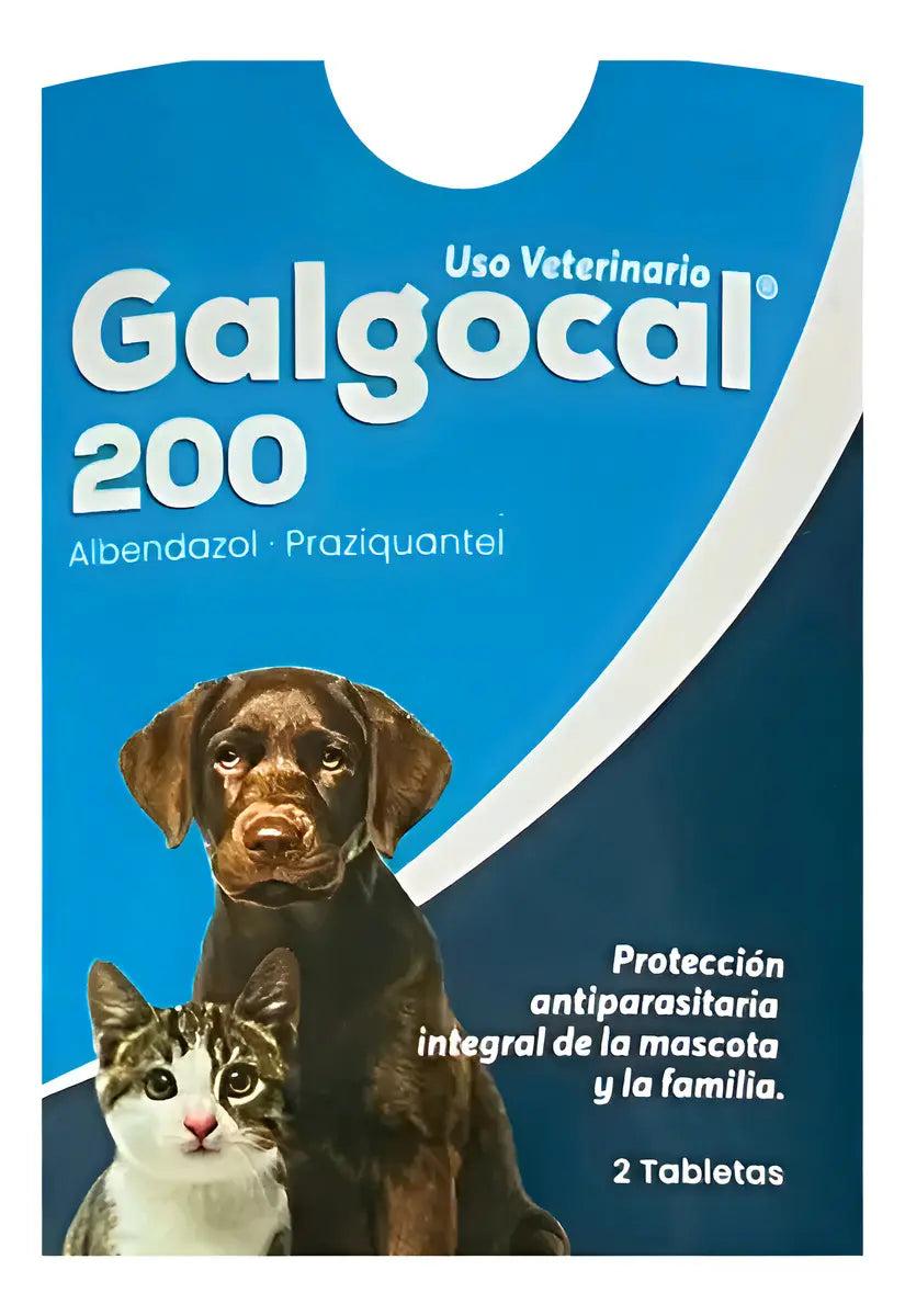 Desparasitante Tableta Galgocal 200 Azul