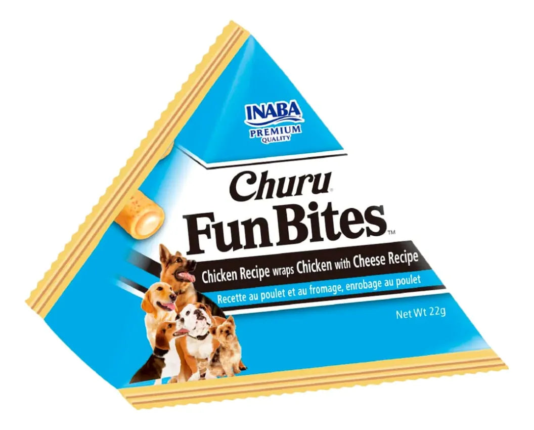 Inaba Churu Fun Bites Dog, Snack Para Perros Pack De 6 Azul