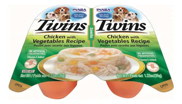 Churu Twins Dog Chicken Vegetables 35g