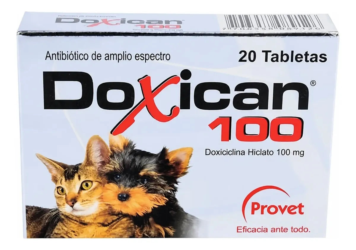 Doxican Antibiotico Perros Gatos 100mg