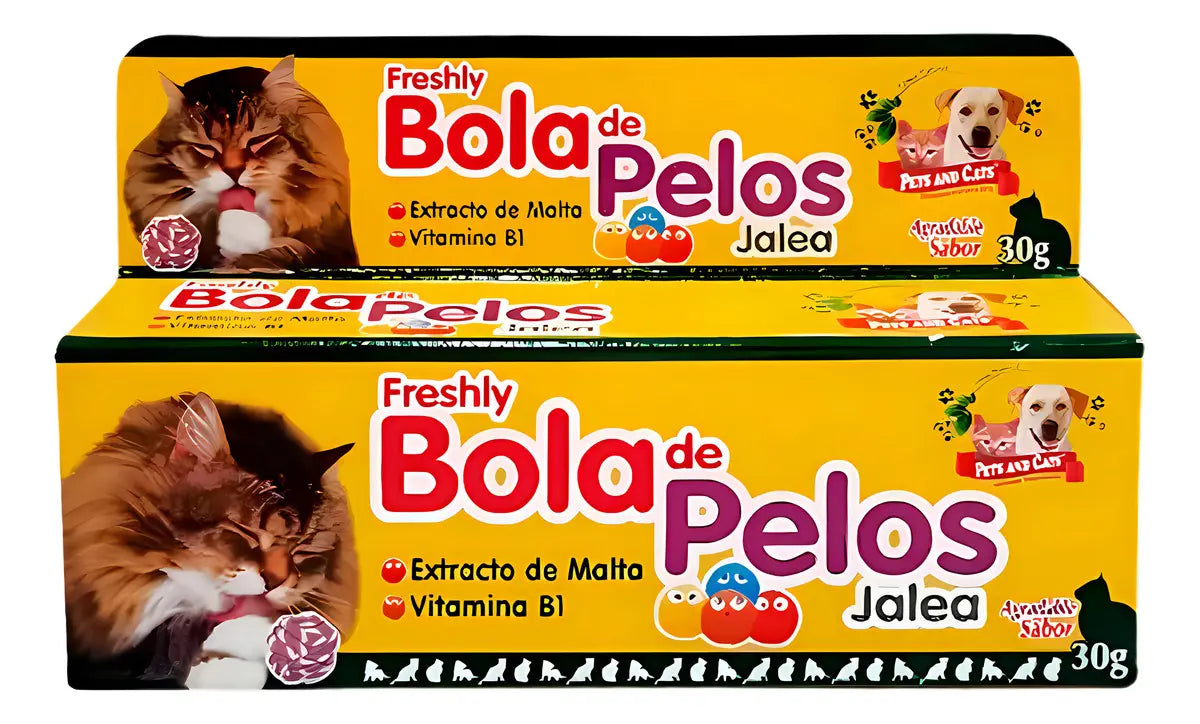 Natural Freshly Jalea para Gatos Anti Bolas de Pelo 30g Extracto Malta B1