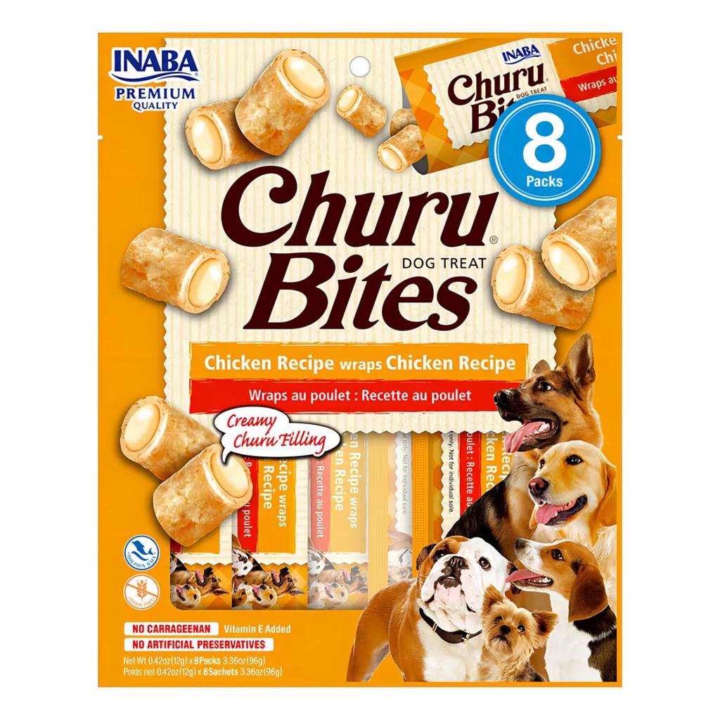 Snack Churu Bites para Perros, Pack de 8