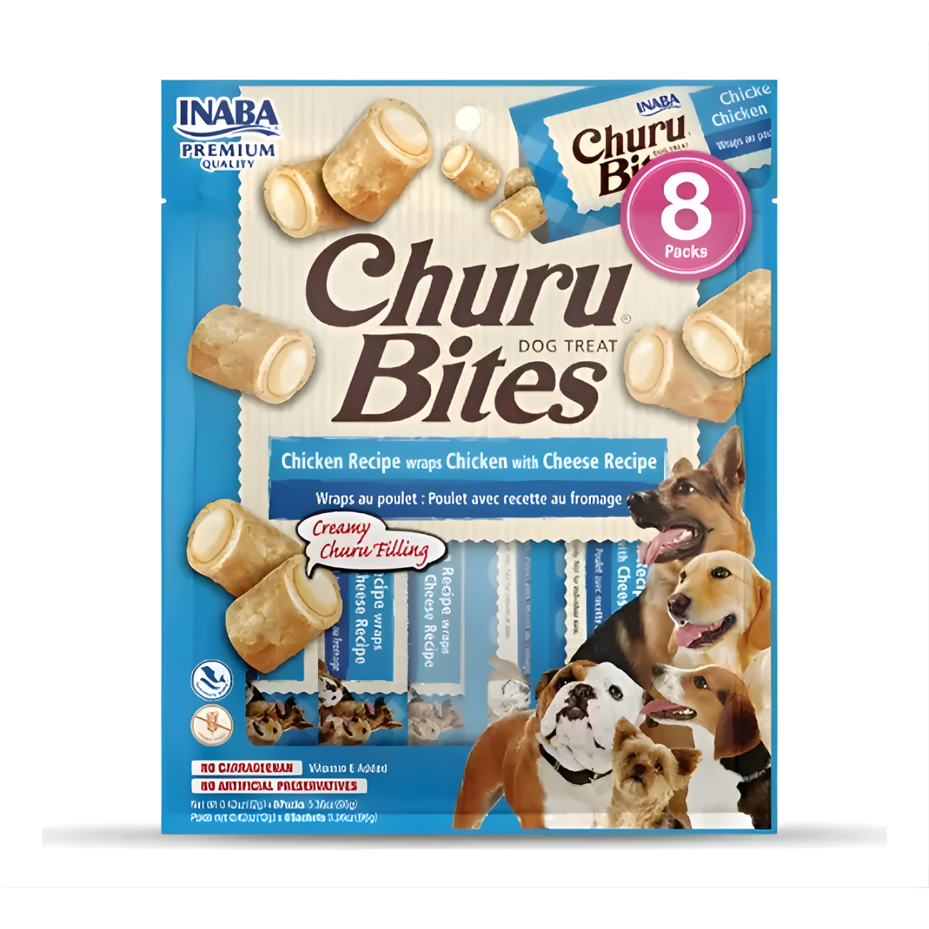Snack Churu Bites para Perros, Pack de 8