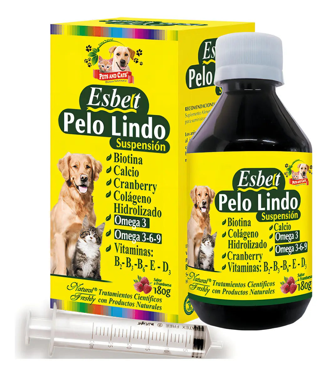 Vitamina Esbelt Pelo Lindo Suspensión Oral 180gr Perro Y Gat