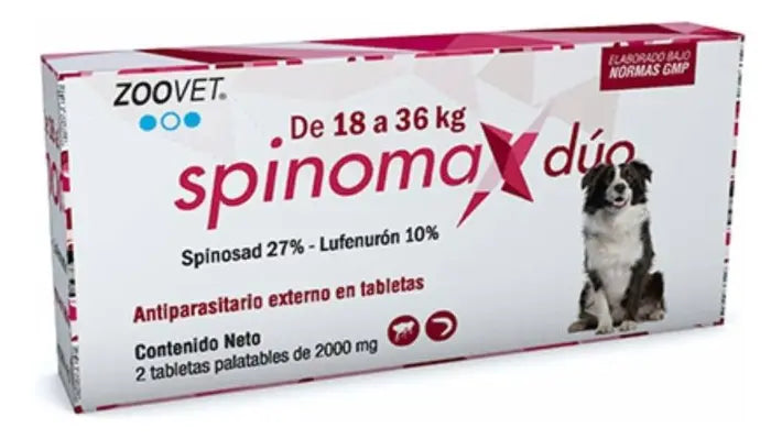 Antipulgas Spinomax Duo Colvet Perros 18-36 Kg