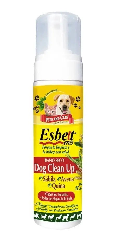 Baño Seco Esbelt Dog X 200ml Sábila, Avena Fragancia Floral