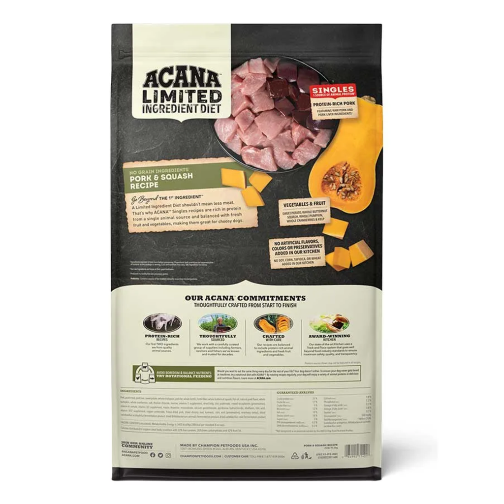Acana Pork & Squash, Alimento seco para Perros