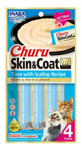 Snack Para Gatos Inaba Churu Skin Coat Atún Y Ostiones 56gr