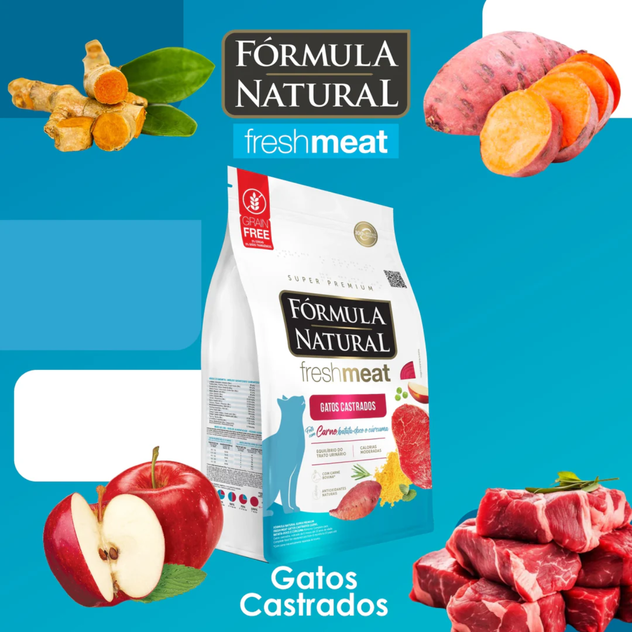 Alimento Formula Natural Fresh Meat Gato Adulto Castrado
