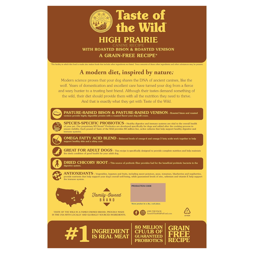 Taste of the Wild High Prairie, Alimento seco para caninos