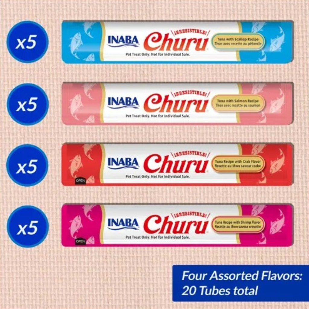Snack Churu, Caja de 20 Tubitos, Tuna Seafood