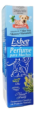 Perfume Para Mascotas Esbelt Machos Perros Gatos 120 Ml
