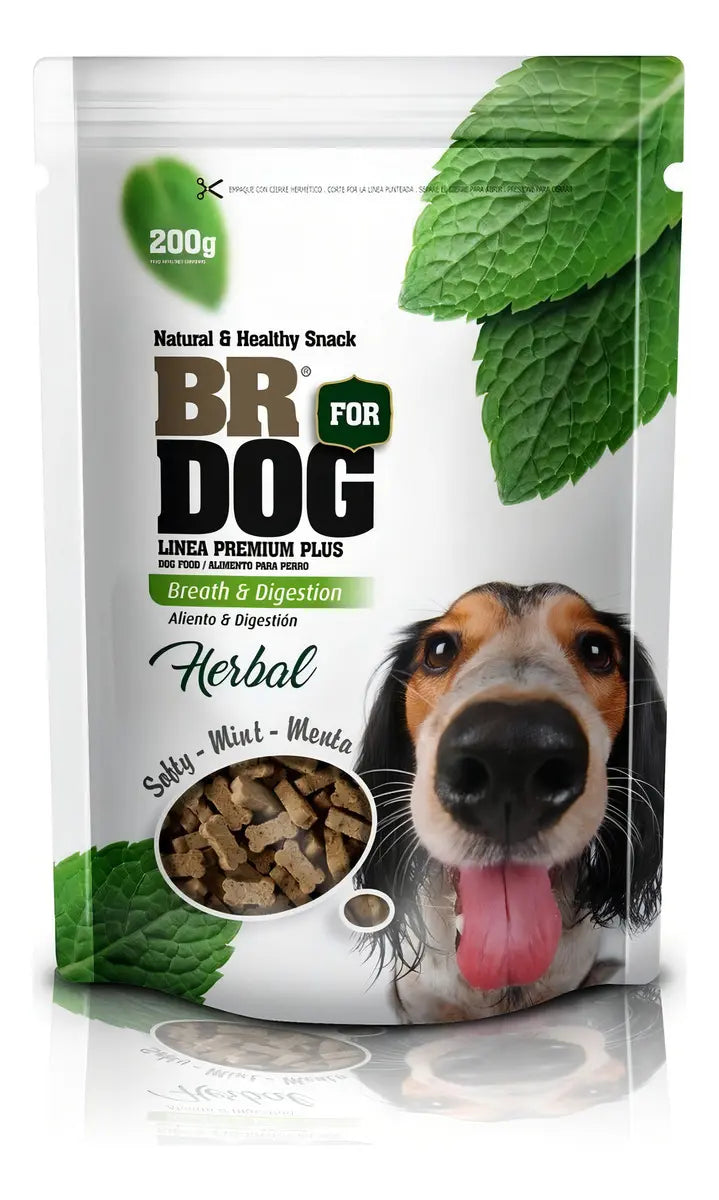 Br For Dog Herbal Menta | Snack | Aliento Y Digestion X 200g