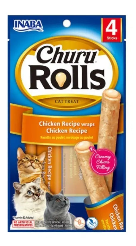 Churu Rolls Gatos Sabor Pollo