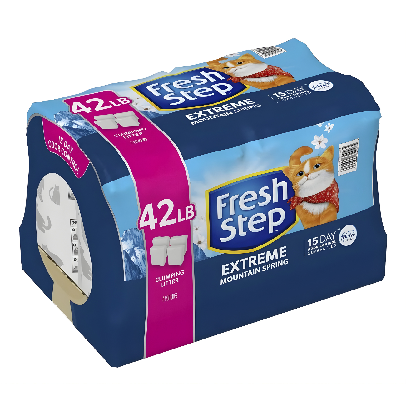Fresh Step Arena para Gatos Control de Olores con Fragancia 4 Unidades / 19 kg / 42 lb