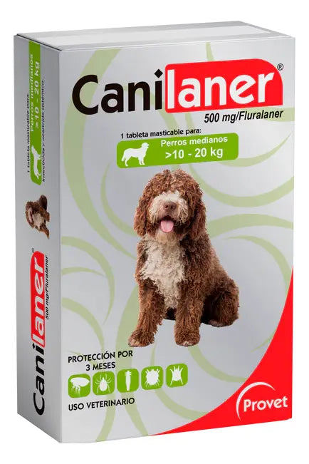Antipulgas Canilaner X 500 Mg (10-20 Kg)
