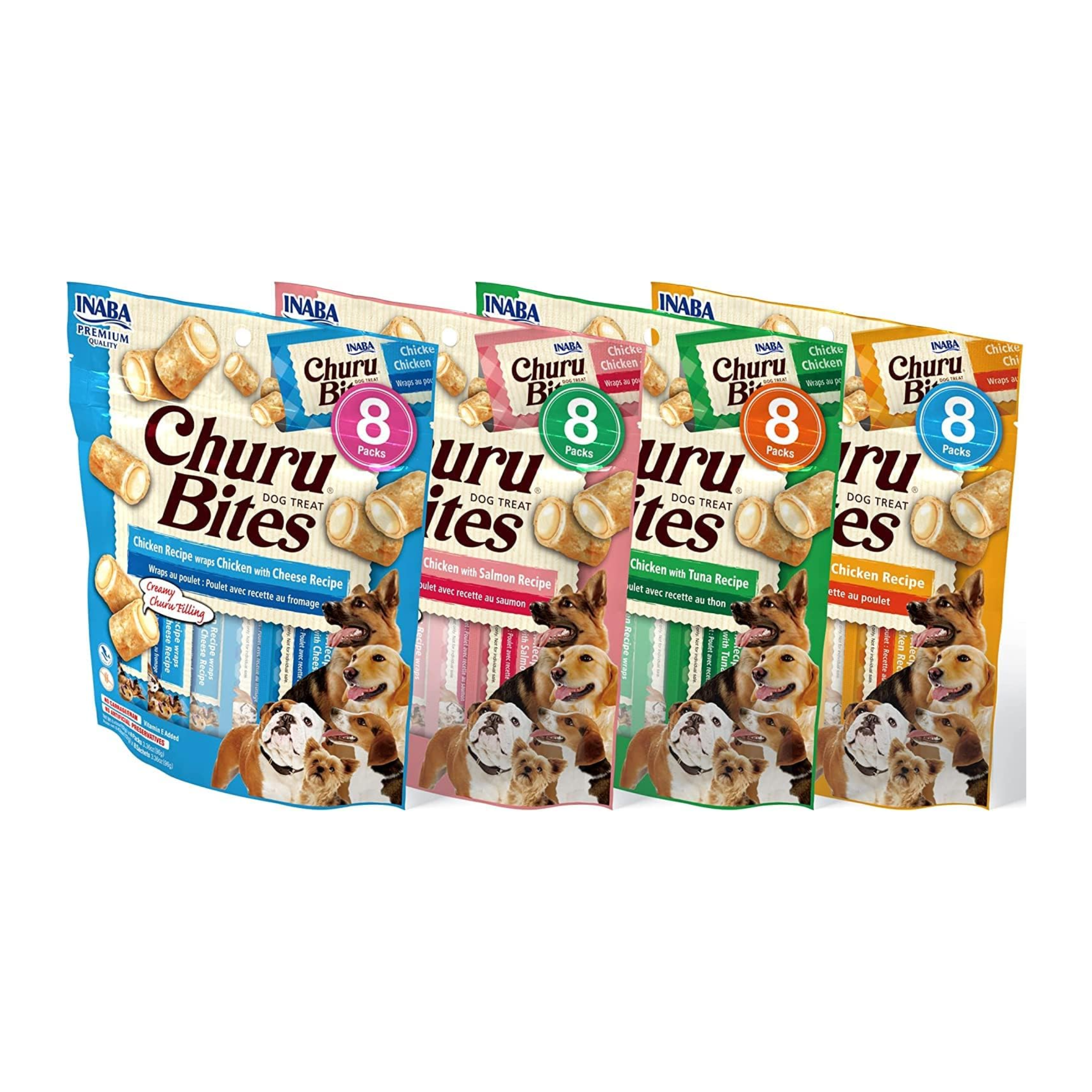 Snack Churu Bites para Perros, Pack de 8