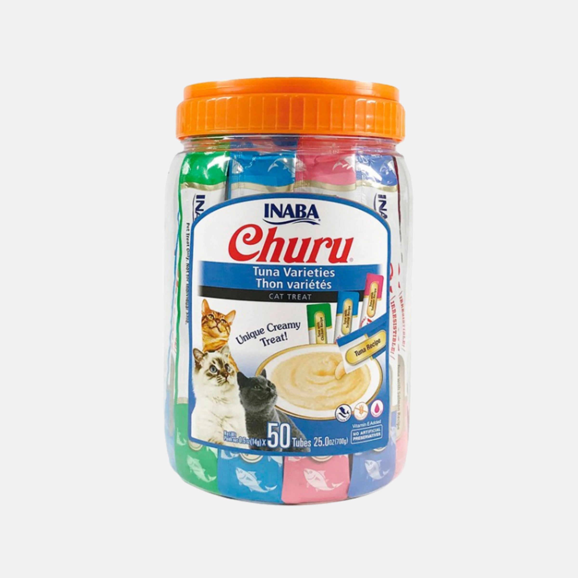 Inaba Churu - Snack Gatos Variedad De Atún x50 Tubitos