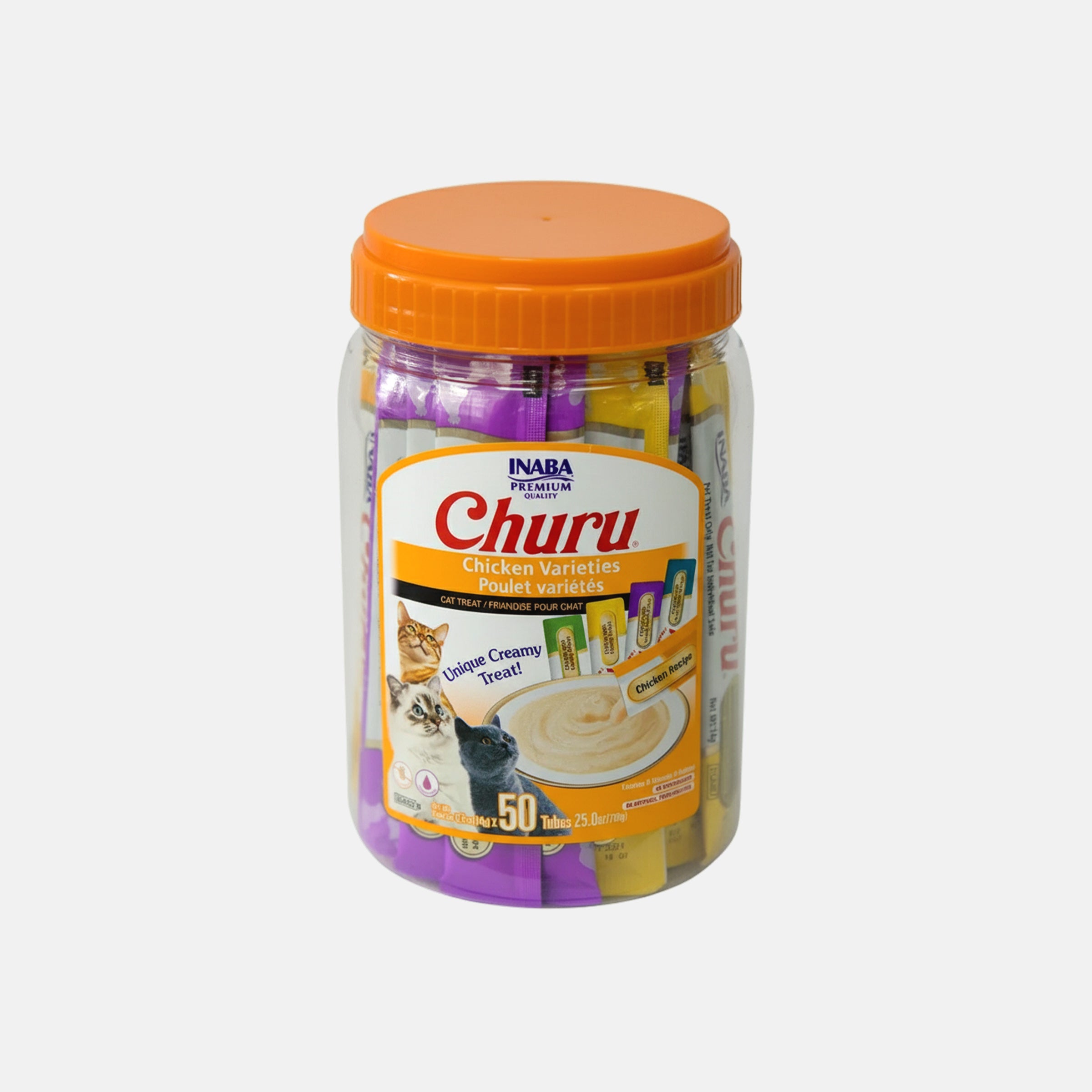 Churu Cremoso Gatos Sabor Pollo – Bombonera x 50