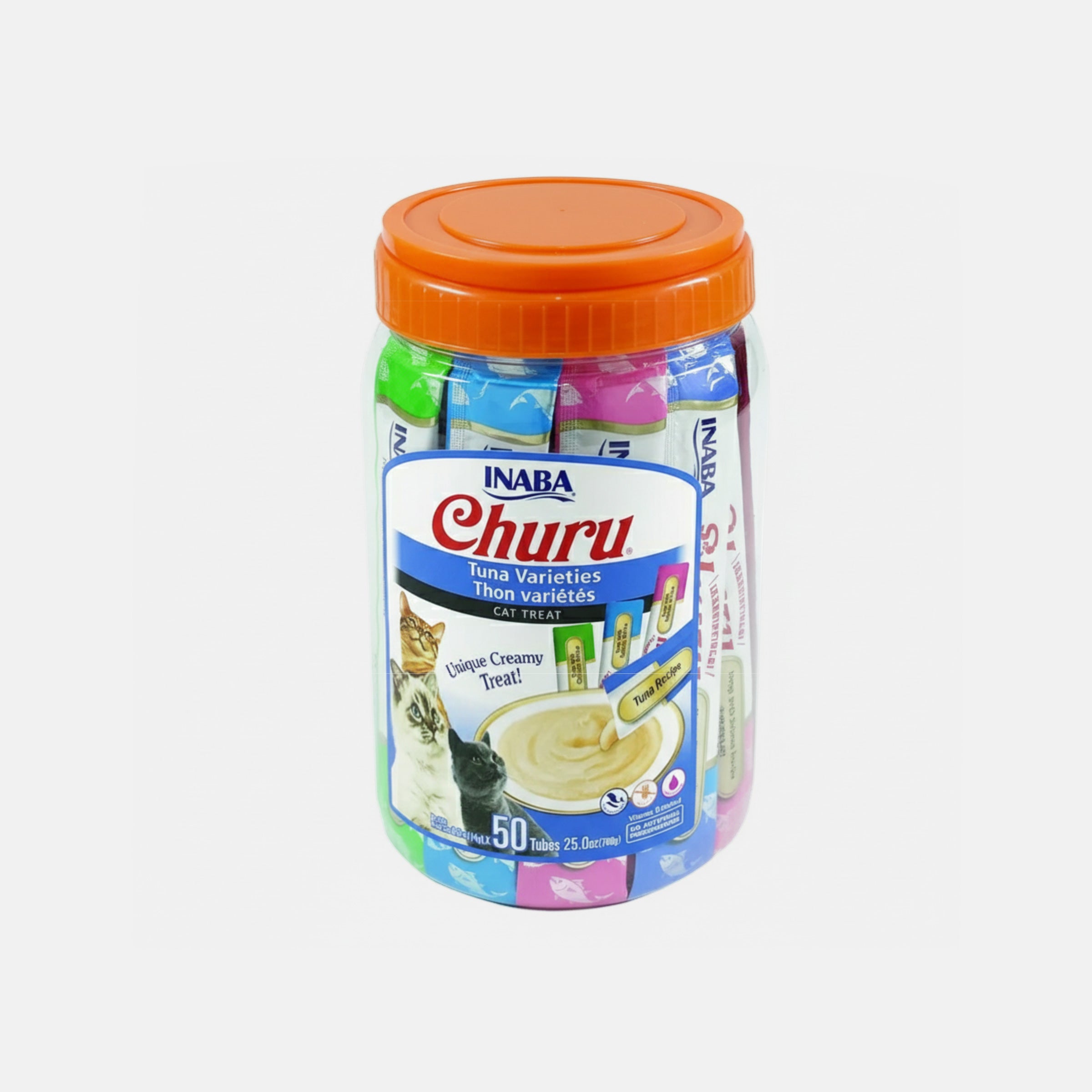Churu Cremoso Gatos Sabor Atún - Bombonera x 50