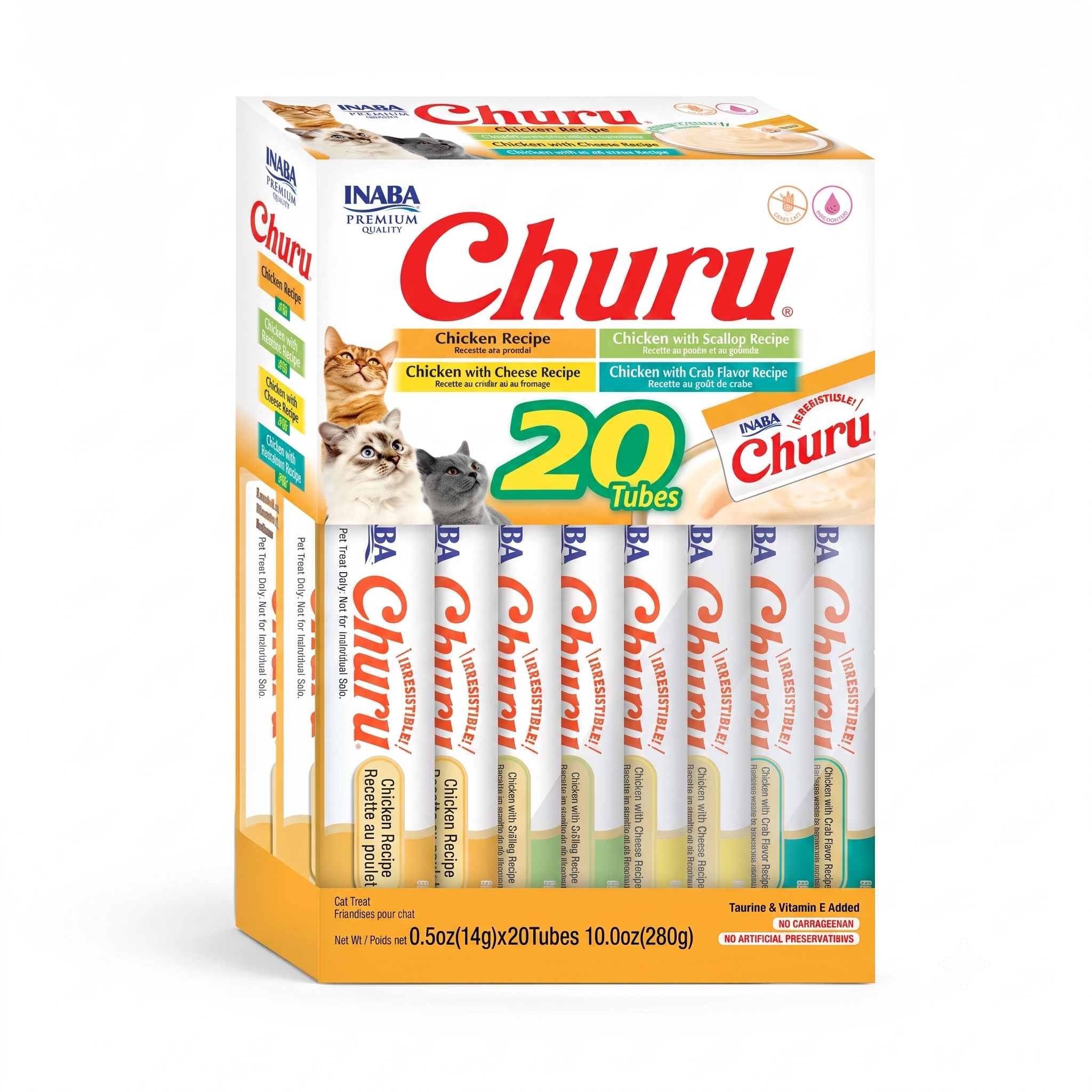 Inaba Churu Variedad Pollo para Gatos x20 Tubos (280 g)