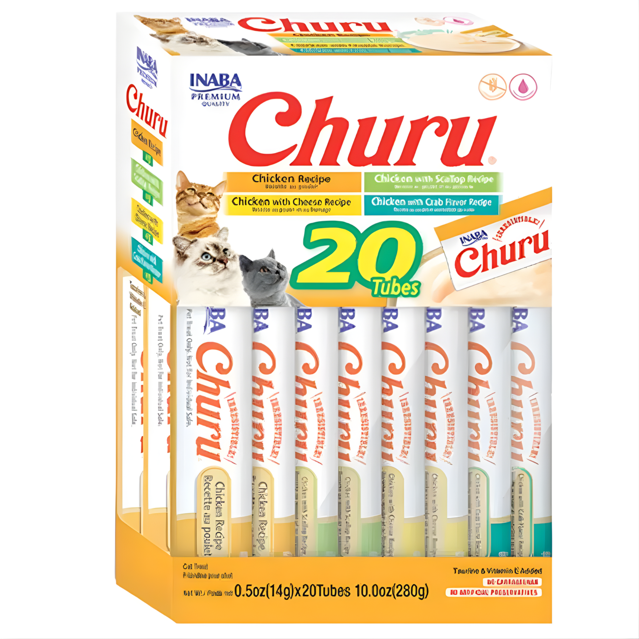 Churu - Inaba Cat Snack Churu Caja Variedad Pollo 280 g