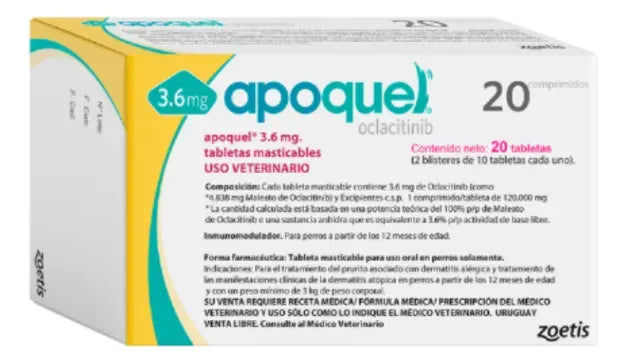 Apoquel 3.6 Mg Caja X20 Tab