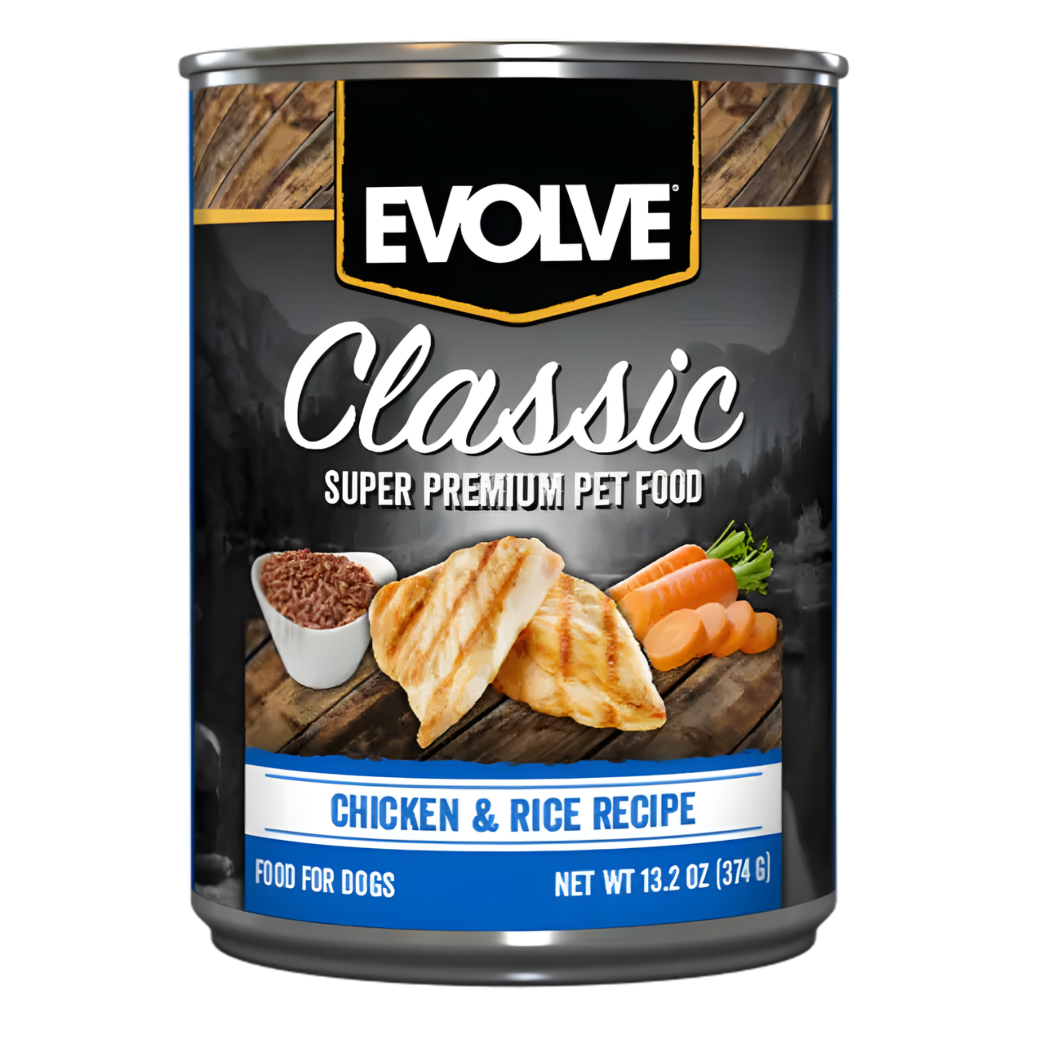 Evolve- Dog Classic Lata Chicken and rice