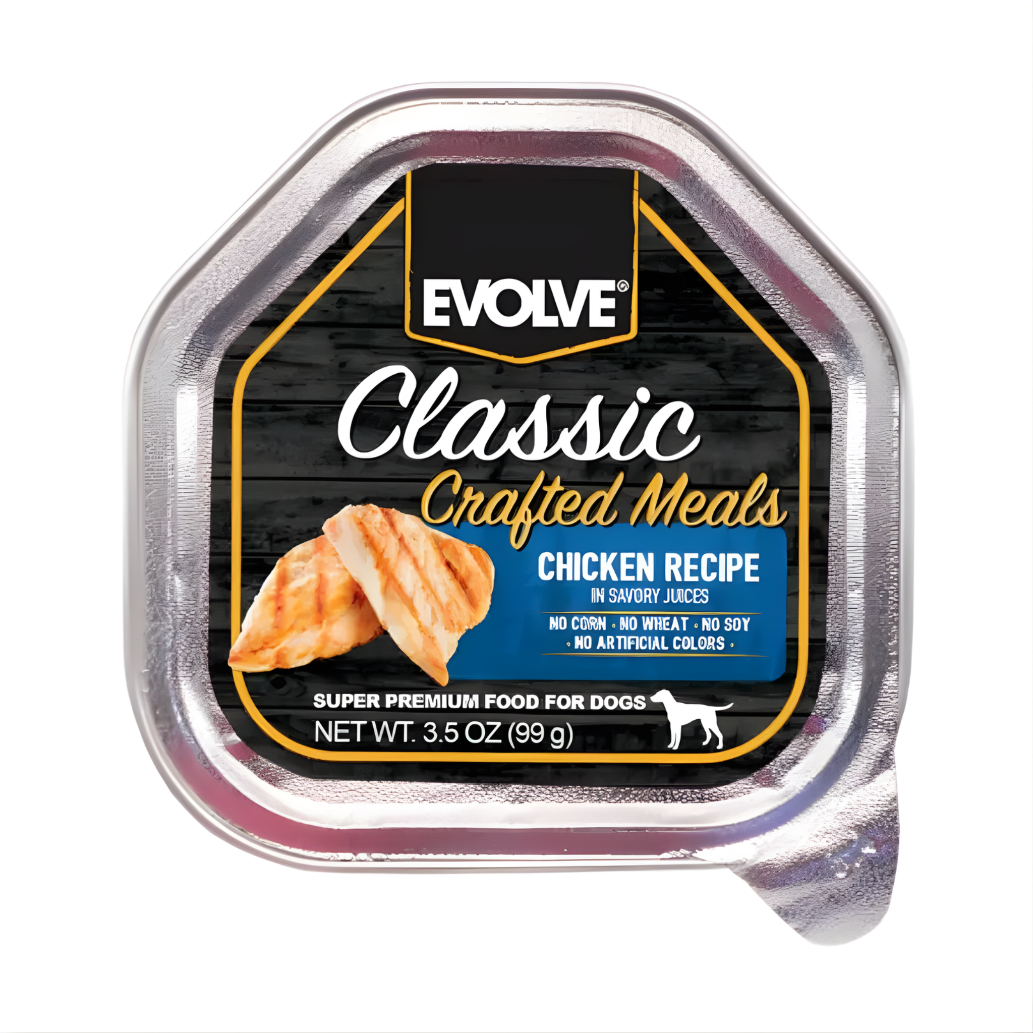 Evolve - Dog Bandeja Classic Crafted Meals Pollo