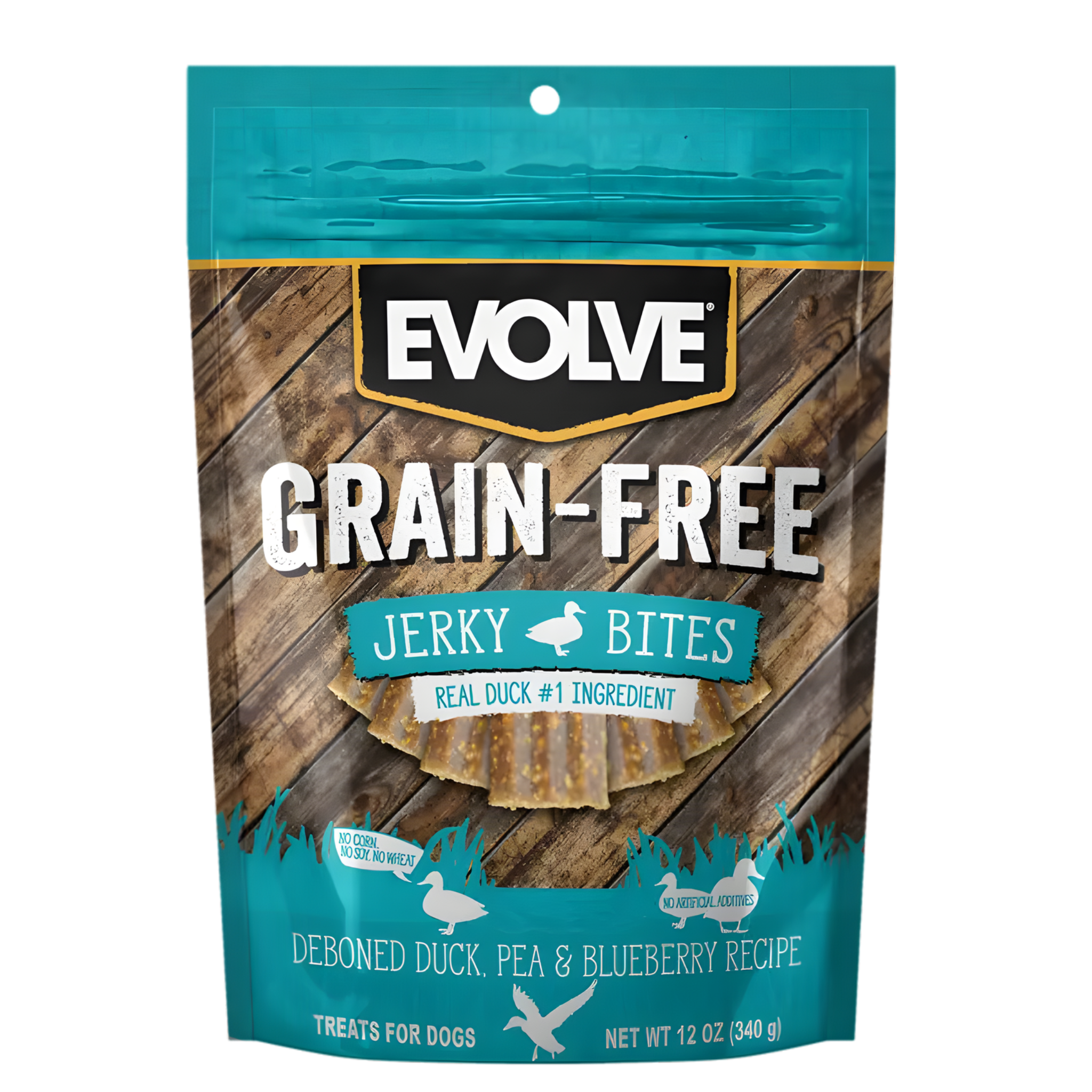 Evolve Dog Snack Grain Free Jerky Duck - Pato