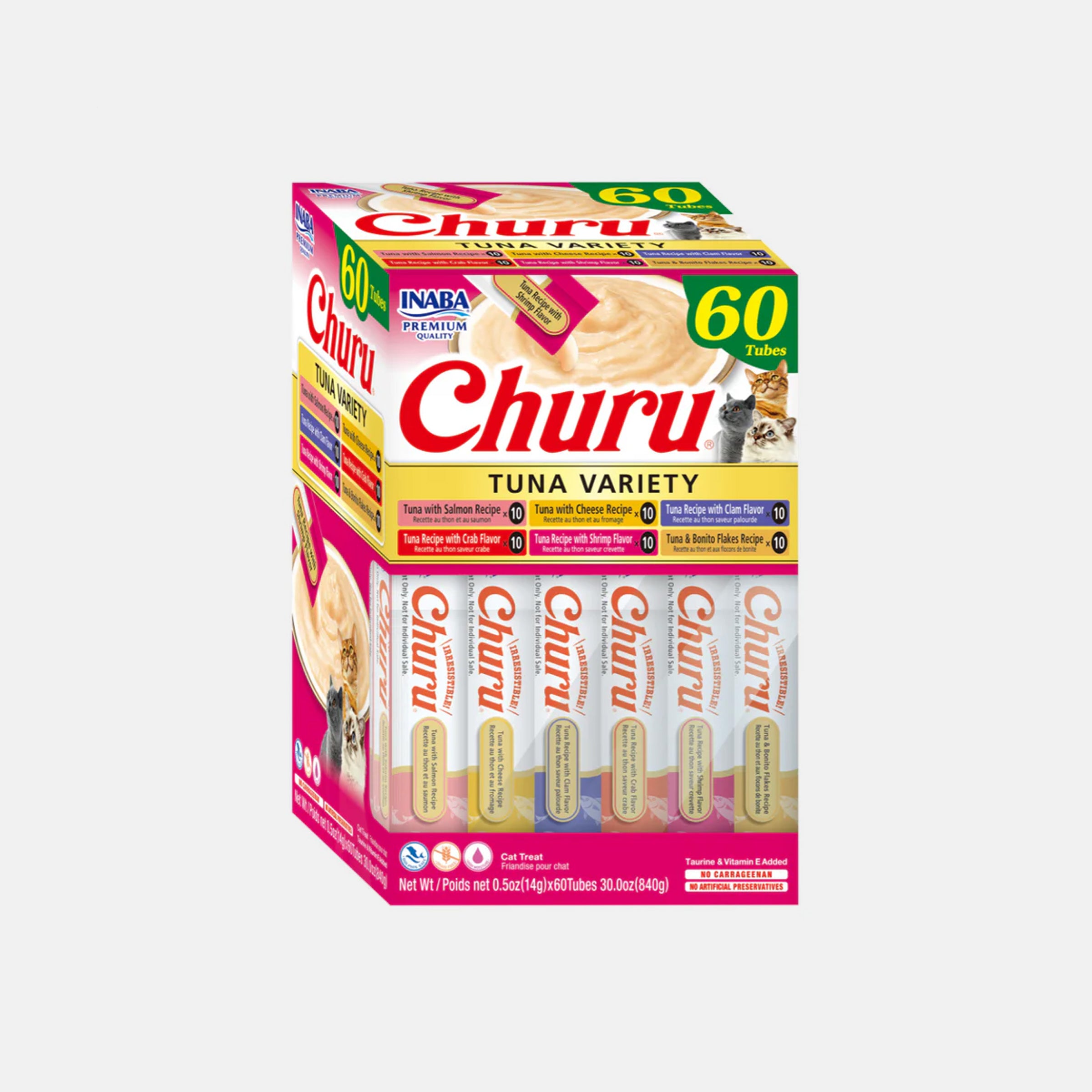 Churu Snack Cremoso Gatos Sabor Atún x 60